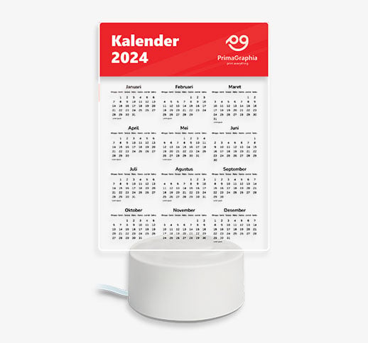 Kalender LED Acrylic